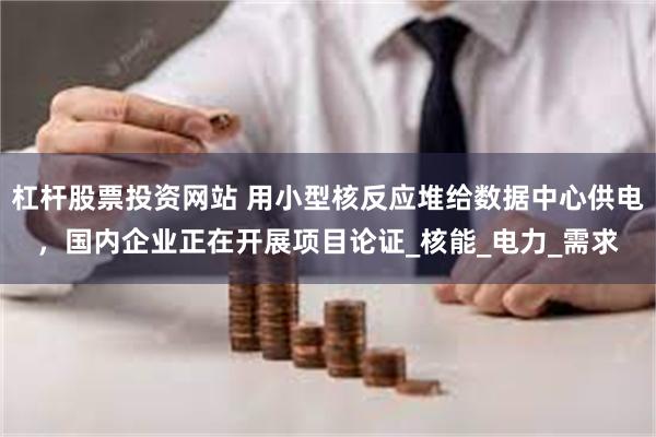 杠杆股票投资网站 用小型核反应堆给数据中心供电，国内企业正在开展项目论证_核能_电力_需求