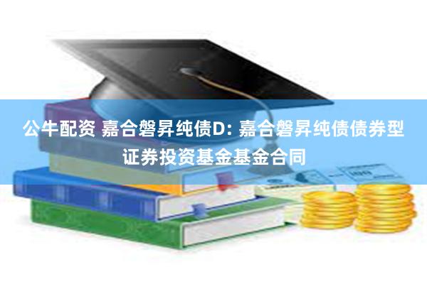 公牛配资 嘉合磐昇纯债D: 嘉合磐昇纯债债券型证券投资基金基金合同