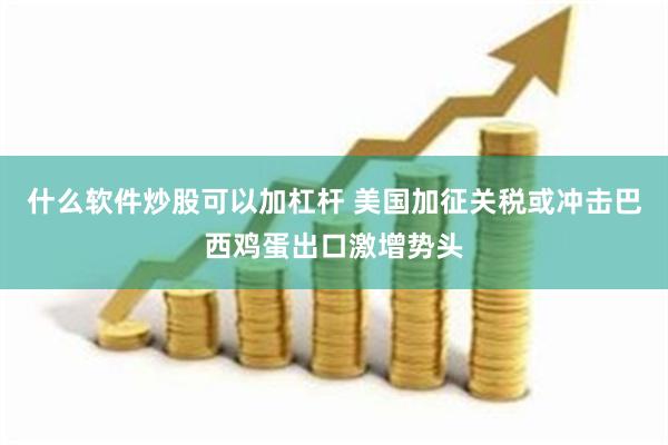 什么软件炒股可以加杠杆 美国加征关税或冲击巴西鸡蛋出口激增势头