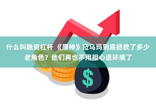 什么叫融资杠杆 《原神》菈乌玛到底拯救了多少老角色？他们再也不用担心退环境了